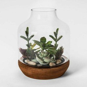 Faux Succulent Garden in Vase